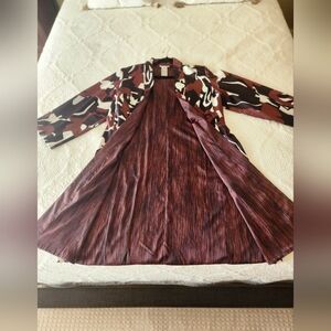 Stylish Abstract Floral  Kimono Jacket